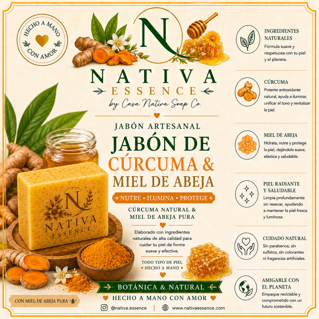 Jabón de Cúrcuma & Miel